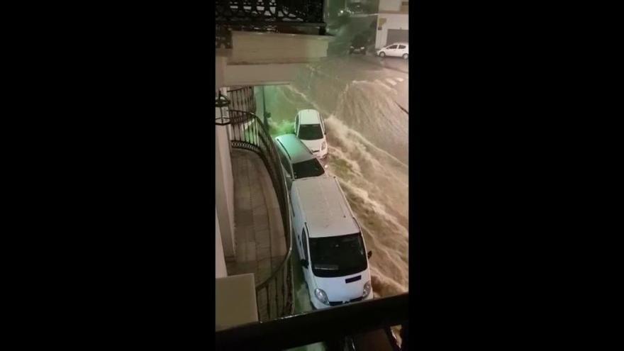 Lluvia torrencial en Alhaurín El Grande
