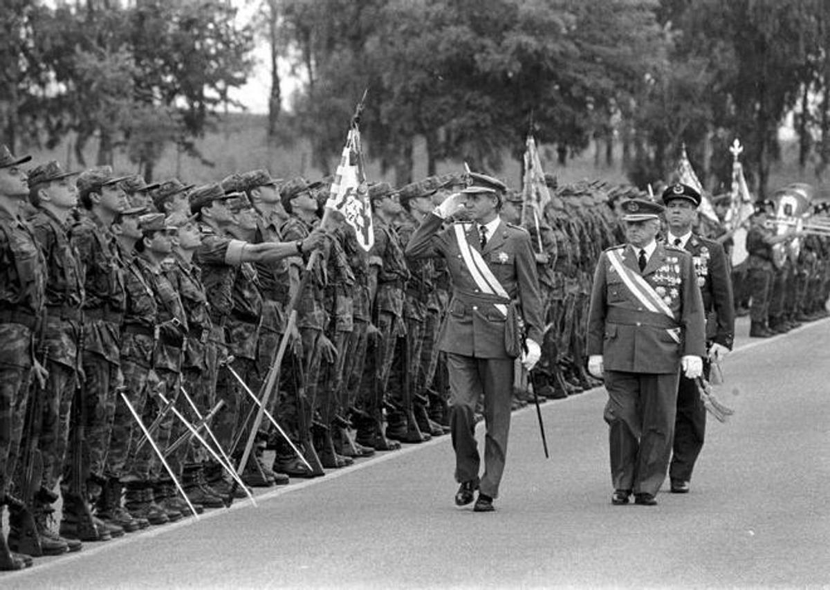 El Rey Juan Carlos en el Cefot.