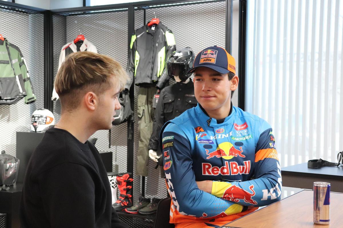 Edgar Canet, durante la entrevista