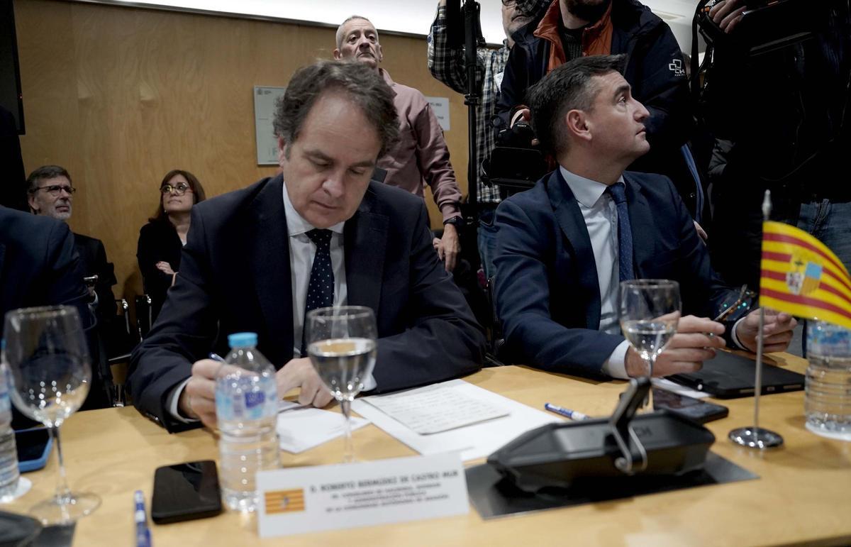 El consejero de Hacienda, Roberto Bermúdez de Castro, este miércoles en el Consejo de Política Fiscal y Financiera.