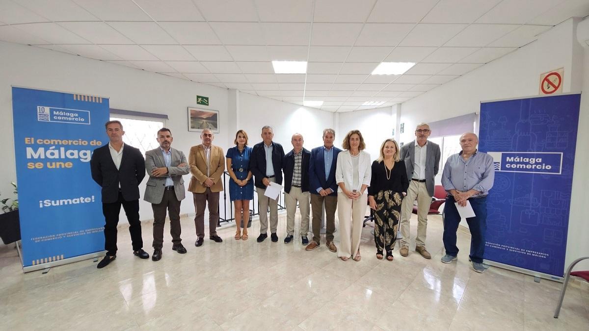 La junta directiva de la patronal Málaga Comercio.