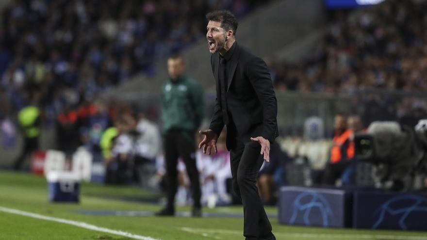 Simeone, tras la derrota en Oporto: &quot;Quedamos últimos merecidamente&quot;