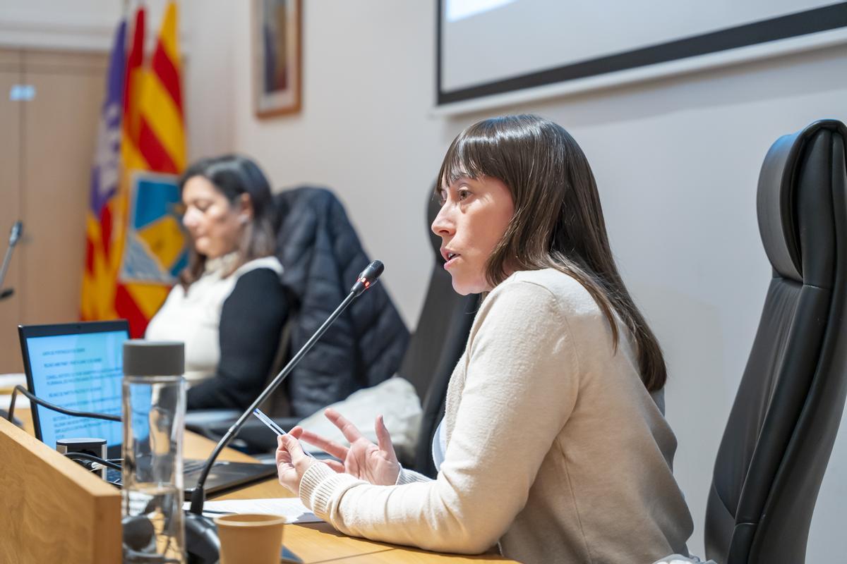 La consellera de Movilidad, Verónica Castelló, durante el Consell d'Entitas celebrado este martes