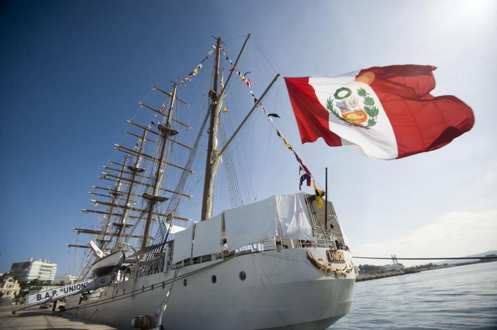 El ''Unión'', de la Armada de Perú, en A Coruña