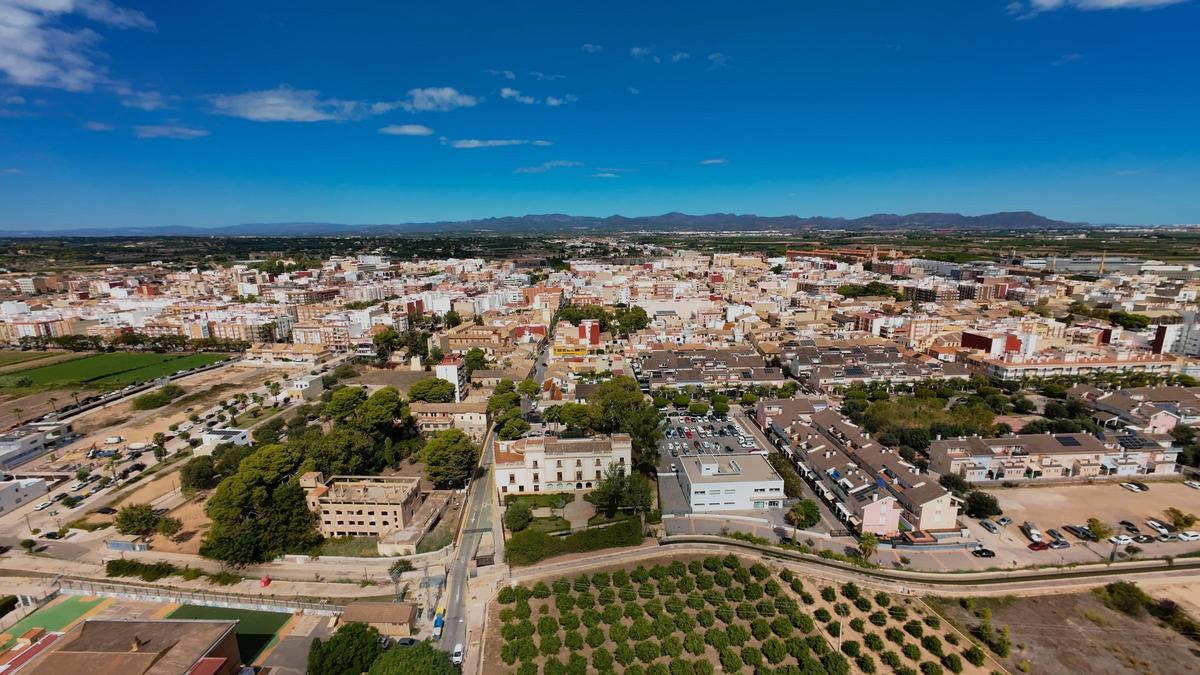 Vista aérea de Moncada.