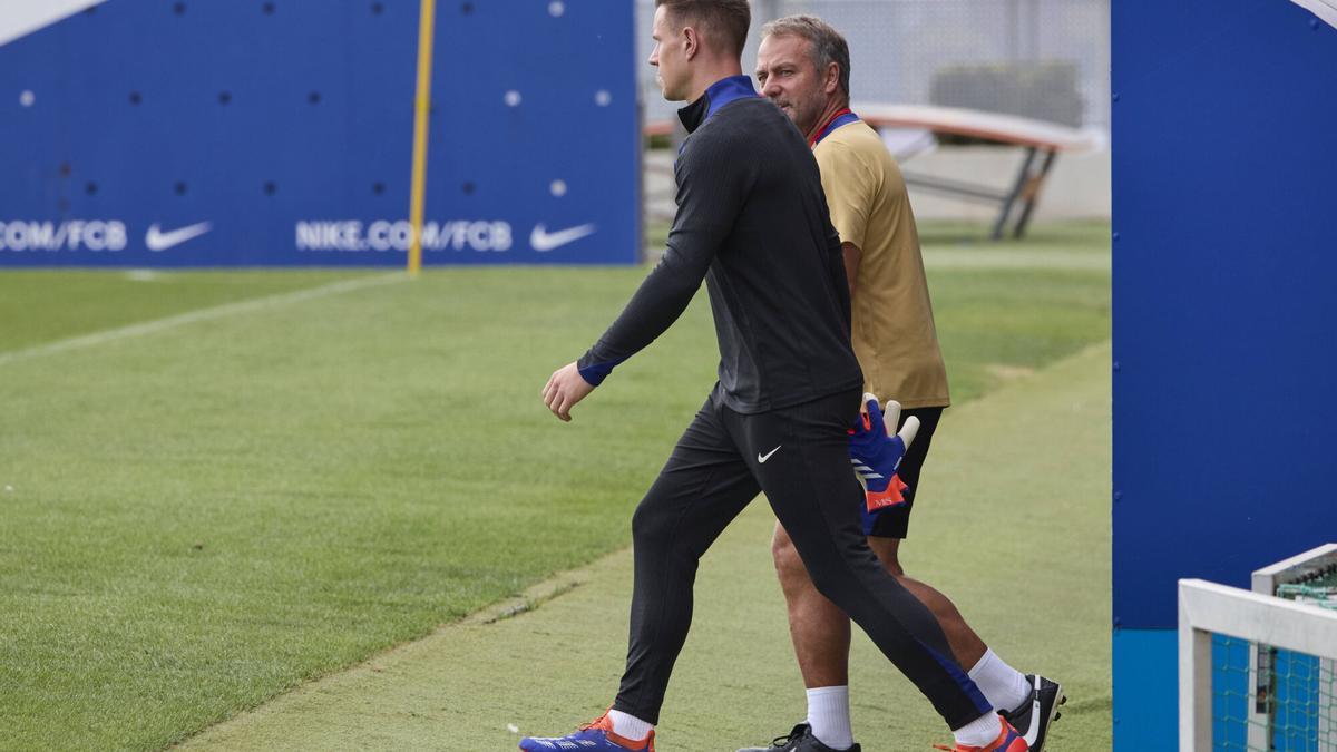 Flick volvió a mostrar su apoyo y solidaridad a Ter Stegen