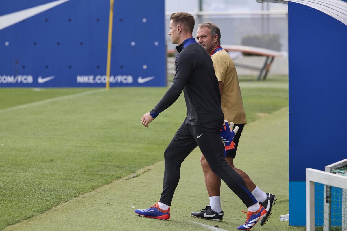 Flick volvió a mostrar su apoyo y solidaridad a Ter Stegen