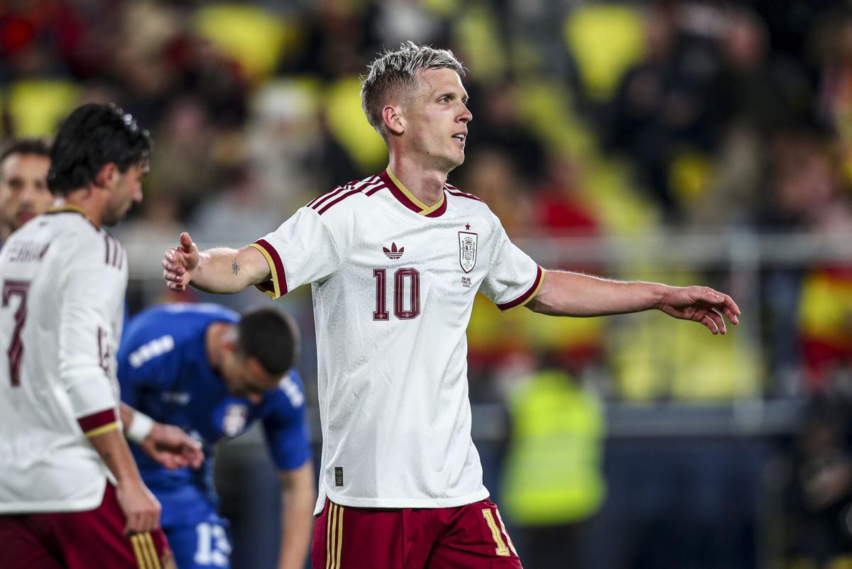 Dani Olmo decidió el último partido de España en Barcelona ante Albania