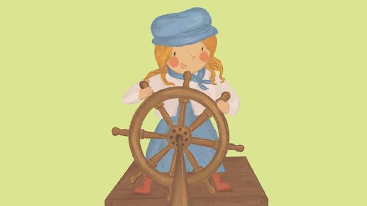Il·lustració de la portada del llibre "Històries inspiradores de les pioneres del mar"