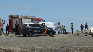 Localizan un cadáver en Canarias tras la caída de un muro