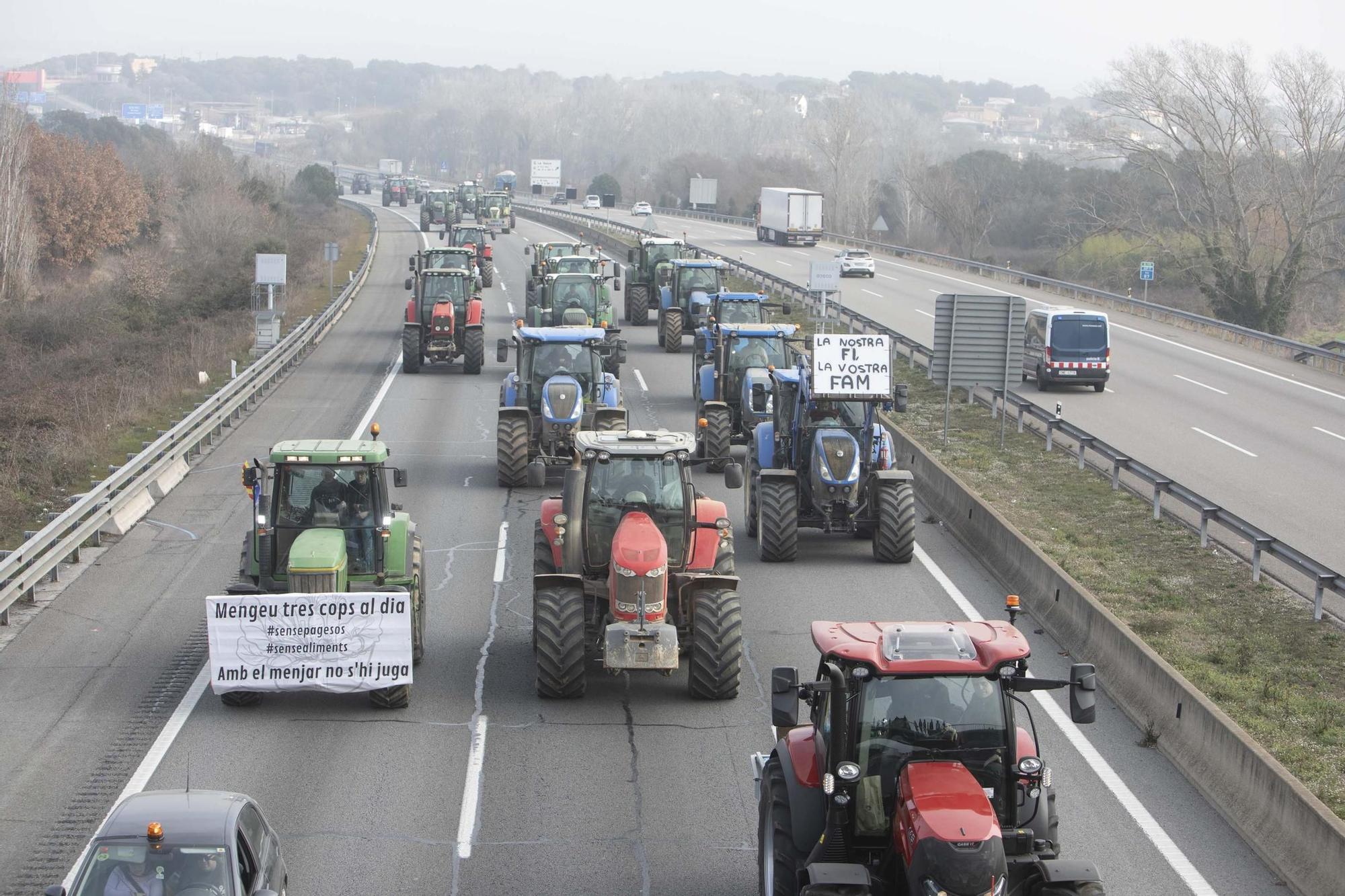 La pagesia gironina porta les queixes cap a Barcelona