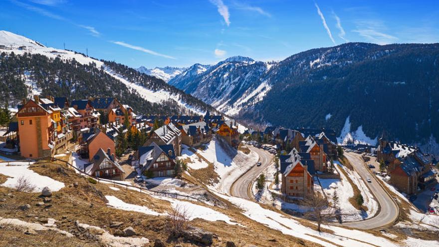 La estación de Baqueira Beret.