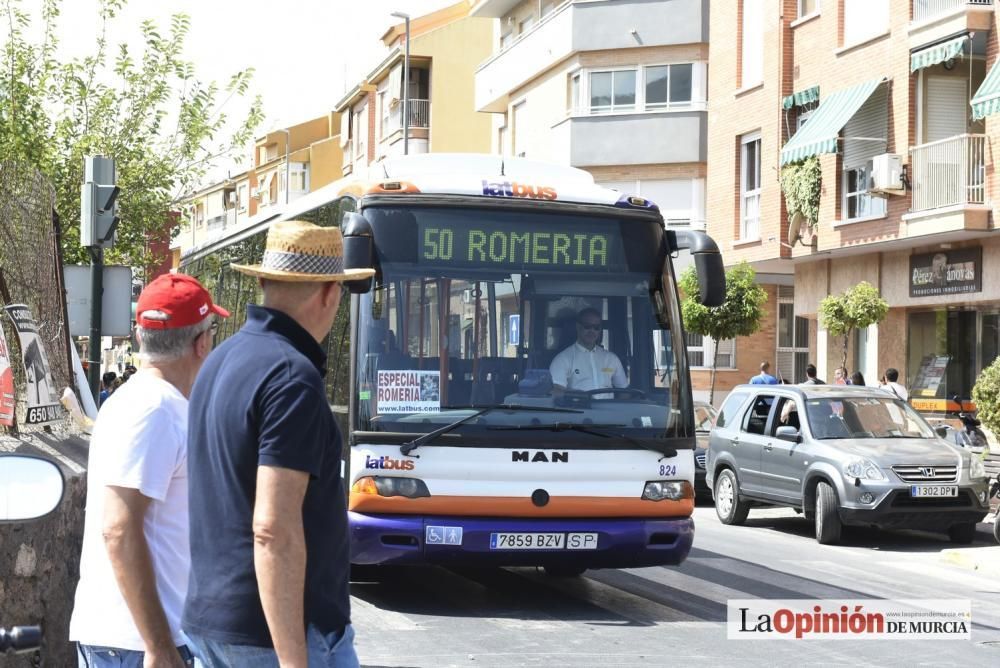 Romería de la Virgen de la Fuensanta: Llegada al S