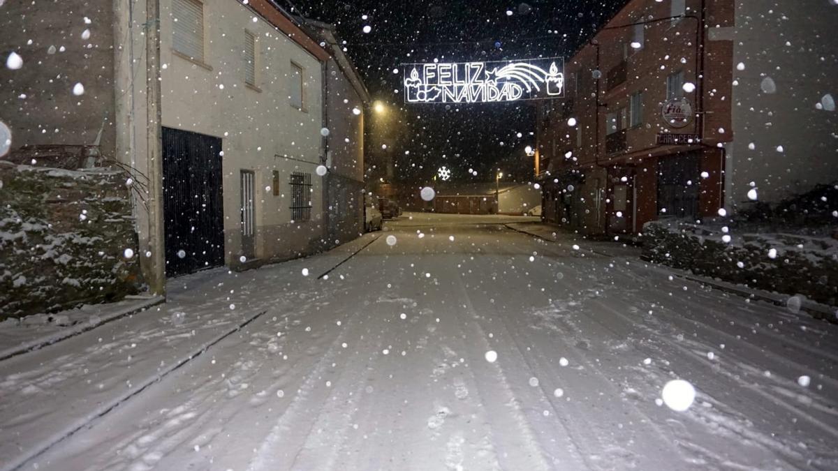 GALERÍA | La nieve del temporal Filomena llega a Aliste