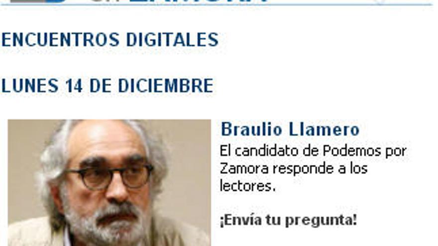 Braulio Llamero abre el lunes los encuentros digitales