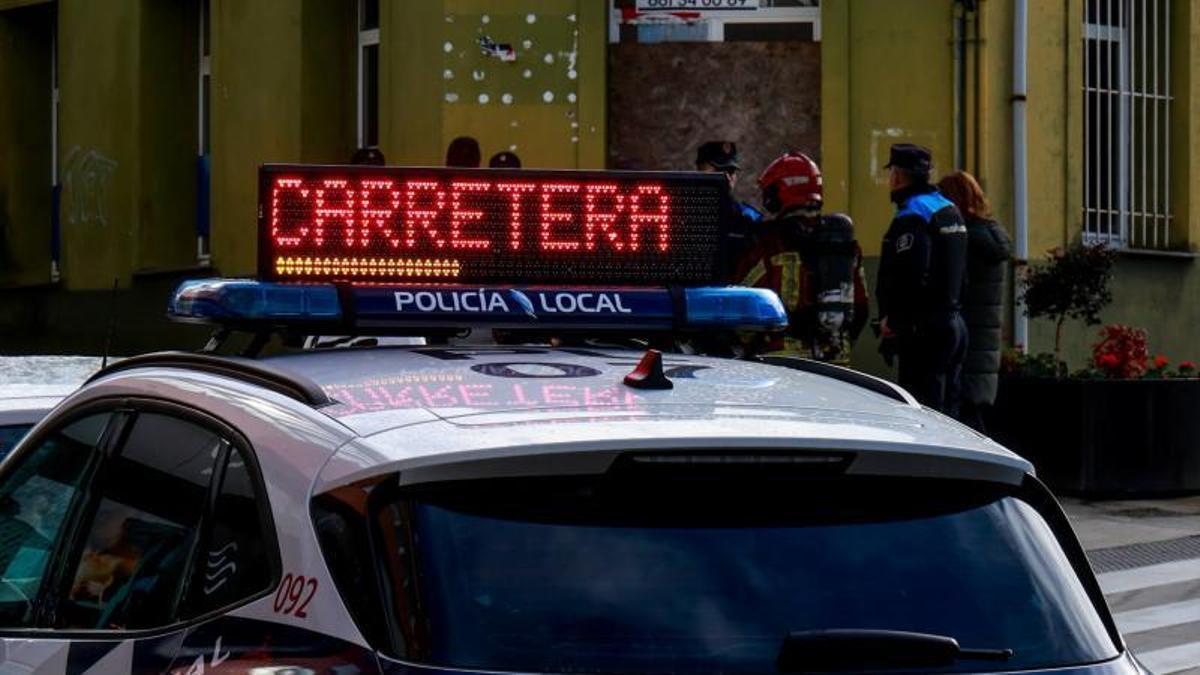 Una unidad de la Policía Local de Vilagarcía.