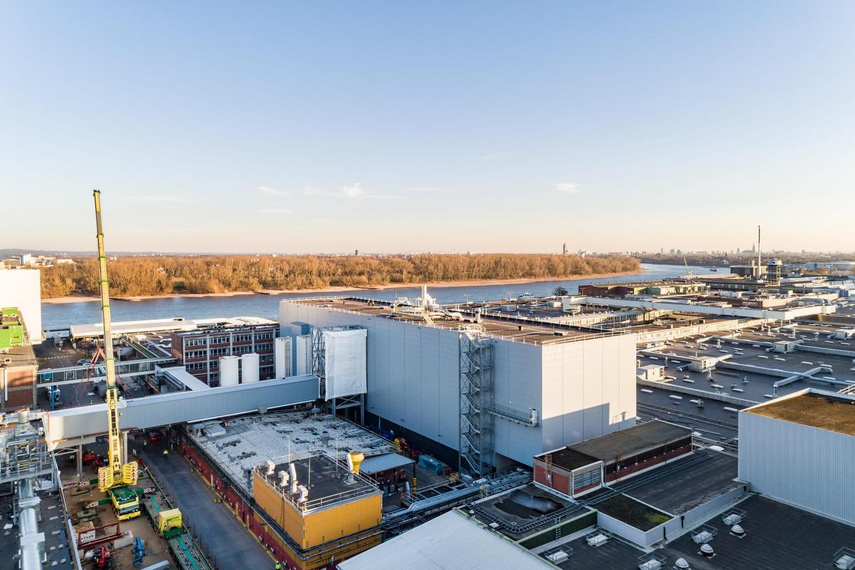 Vista del proceso de construcción de la nueva planta de Ford en Alemania.