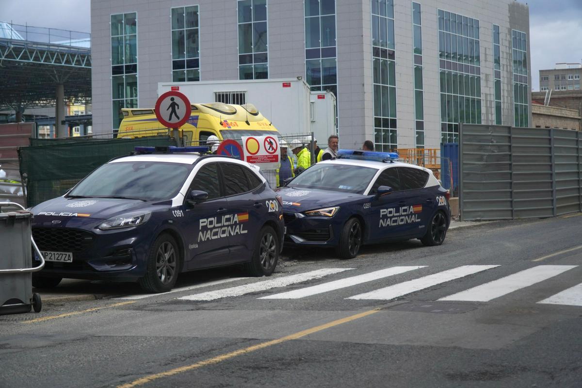 Accidente en las obras de la Intermodal