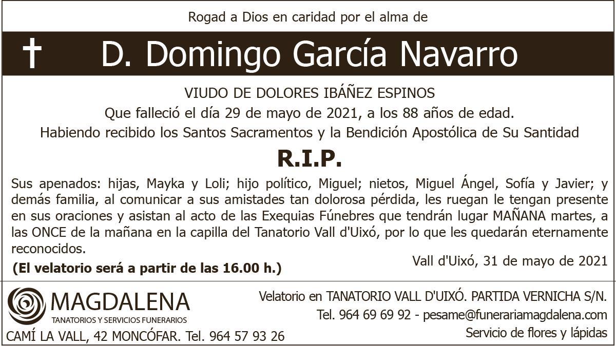 D. Domingo García Navarro