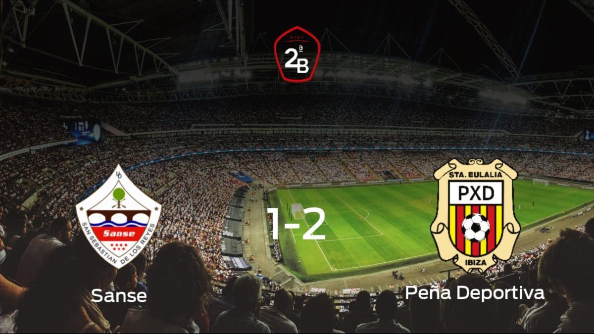 El Peña Deportiva se lleva tres puntos tras vencer 1-2 al Sanse
