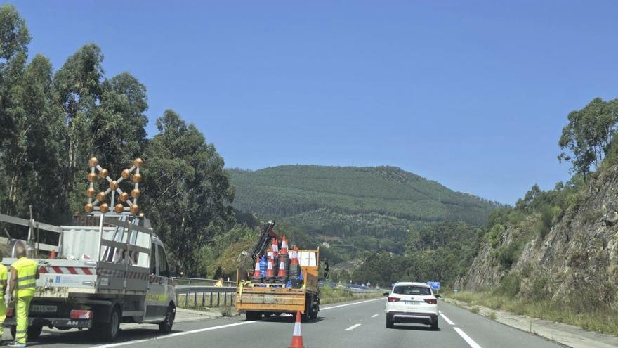 Desvíos en la Autovía do Morrazo, desde este martes, por arreglos en el viaducto de A Mó