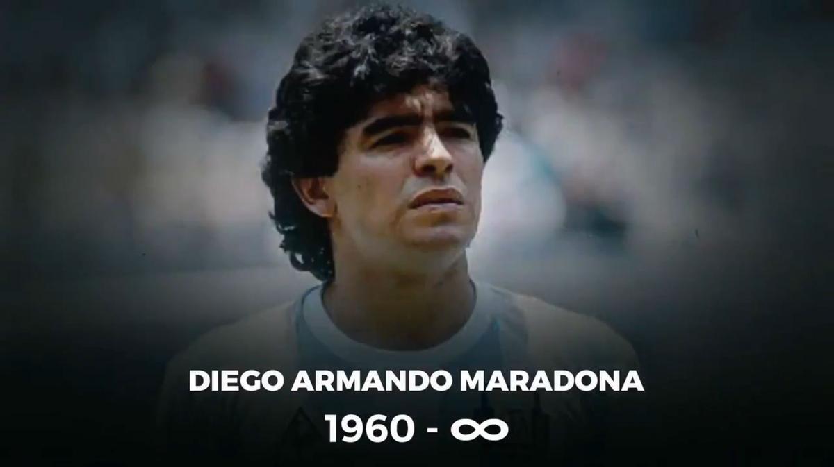 El Sport Club Internacional también rinde homenaje a Maradona