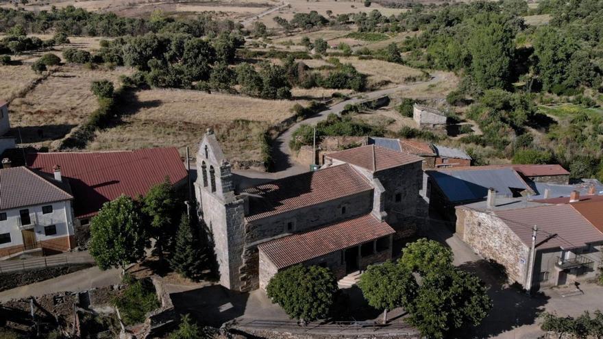 Plano aéreo del término a concentrar en Bermillo de Alba. | Ch. S.