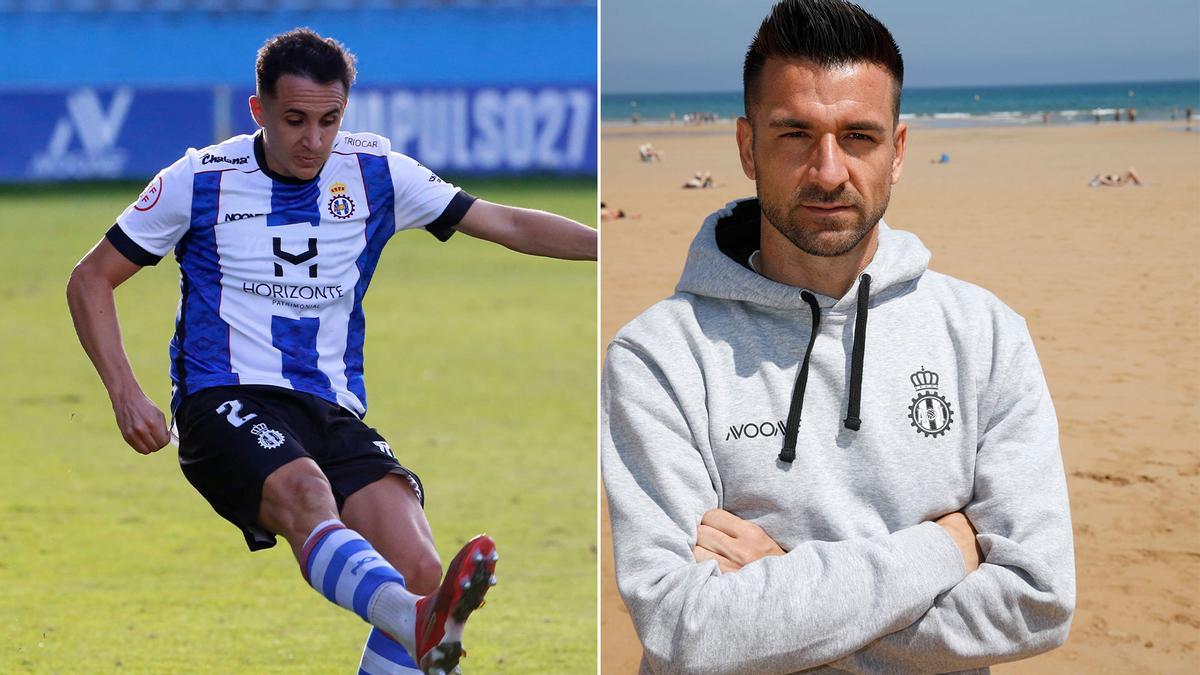Natalio y Soler, futbolistas del Avilés, no dan crédito: 
