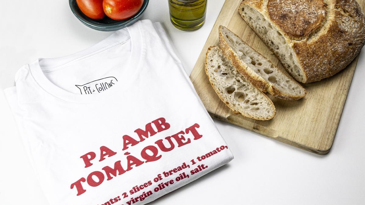 Camiseta de Pit i Collons dedicada al pan con tomate