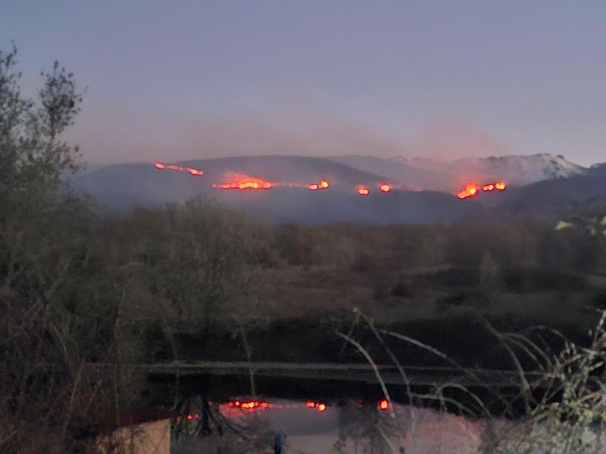 Incendio de Losar de la Vera.