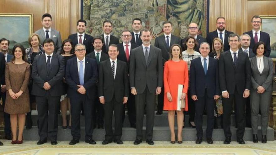 Audiencia Felipe VI recibe en Zarzuela a la directiva de la FEMP