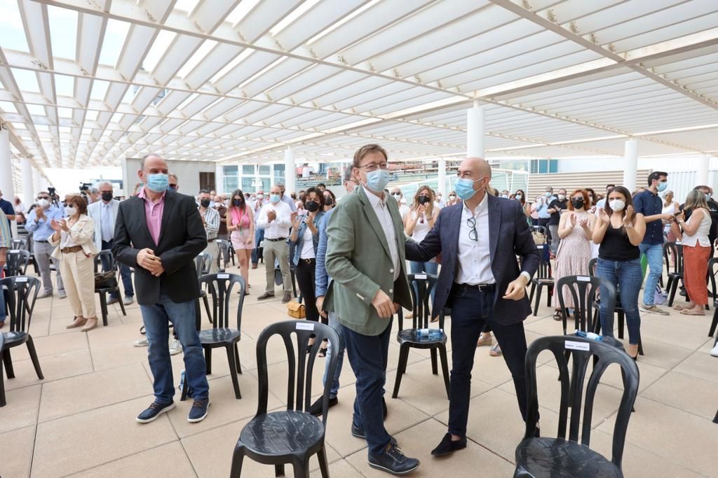 Ximo Puig celebra un acto en Alicante por el segundo año de mandato bajo el lema "Un futuro para crecer"