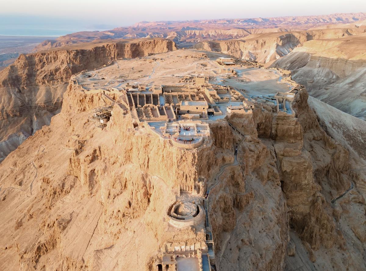 Ruinas de la fortaleza de Masada.