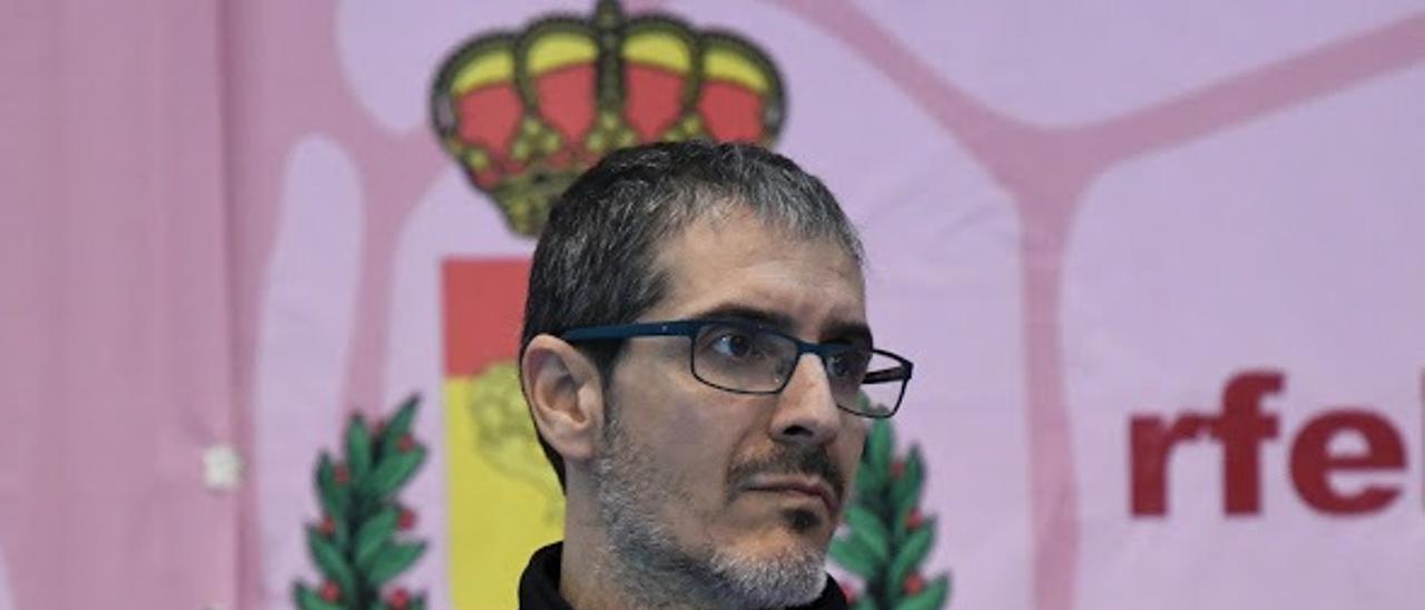 José Ignacio Prades, durante un partido con la selección española