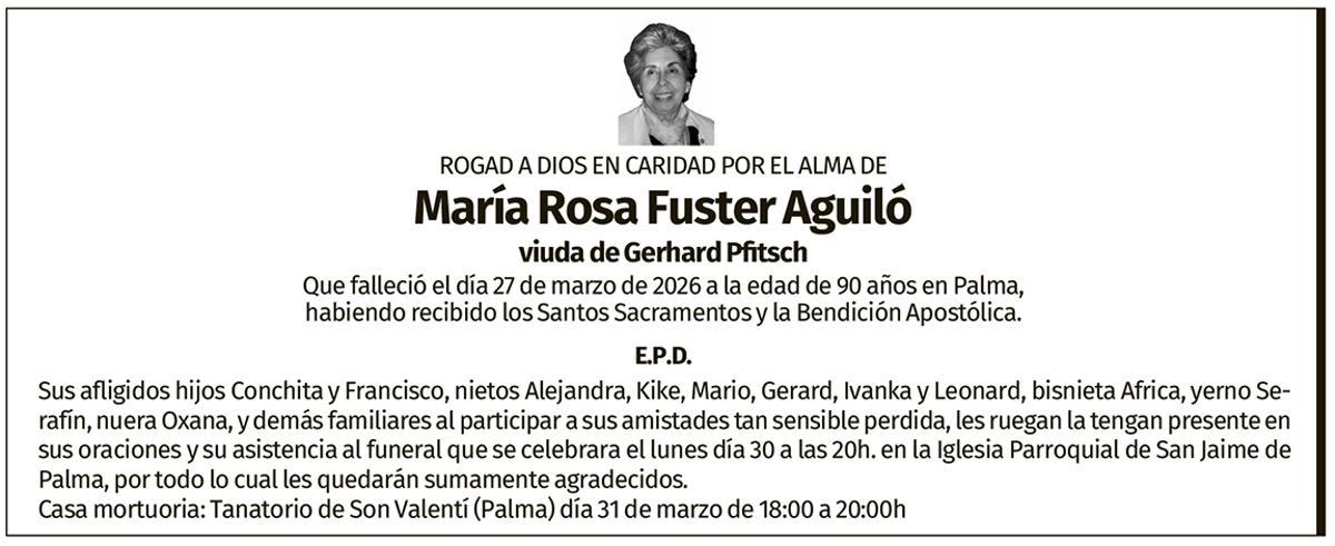 María Rosa Fuster Aguiló