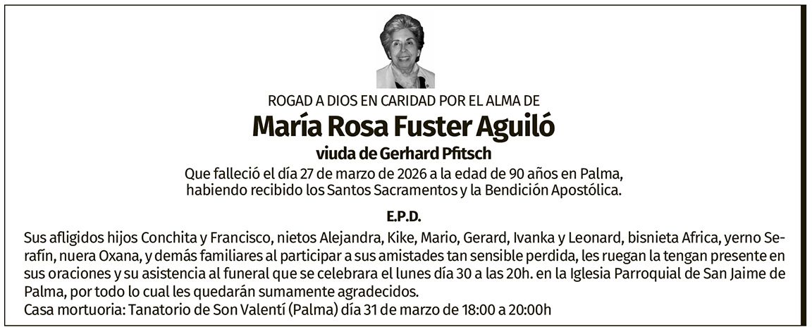 María Rosa Fuster Aguiló