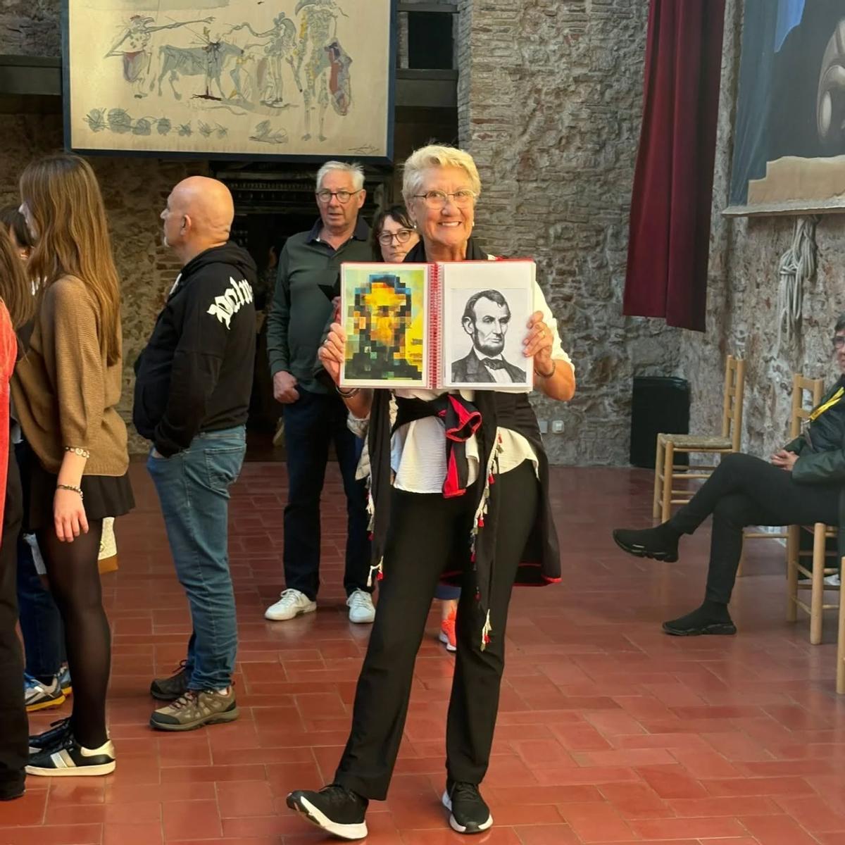 Marisol Sellés, l’any passat en una visita que va oferir al Teatre-Museu Dalí de Figueres.