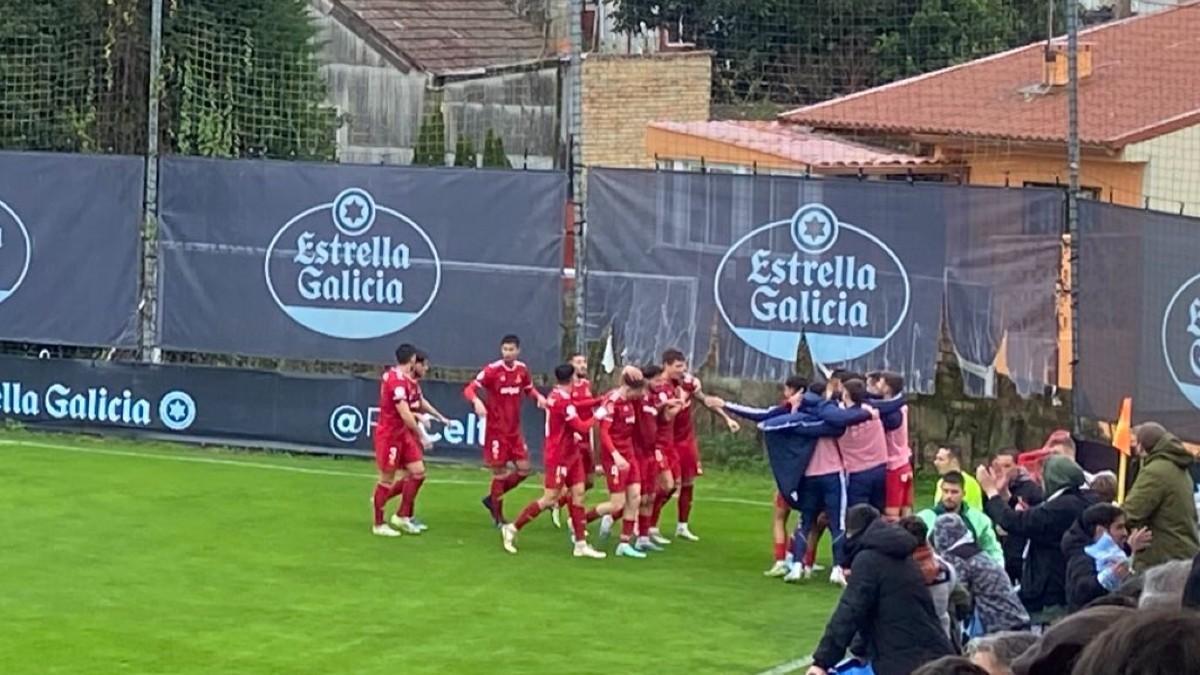 La alegría grana en Vigo