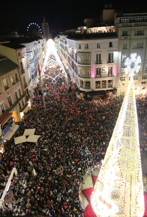 El encendido de las luces de Navidad de la calle Larios