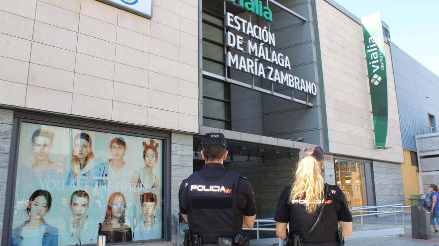 Tres detenidos por el robo al descuido de equipajes en el exterior de la estación María Zambrano