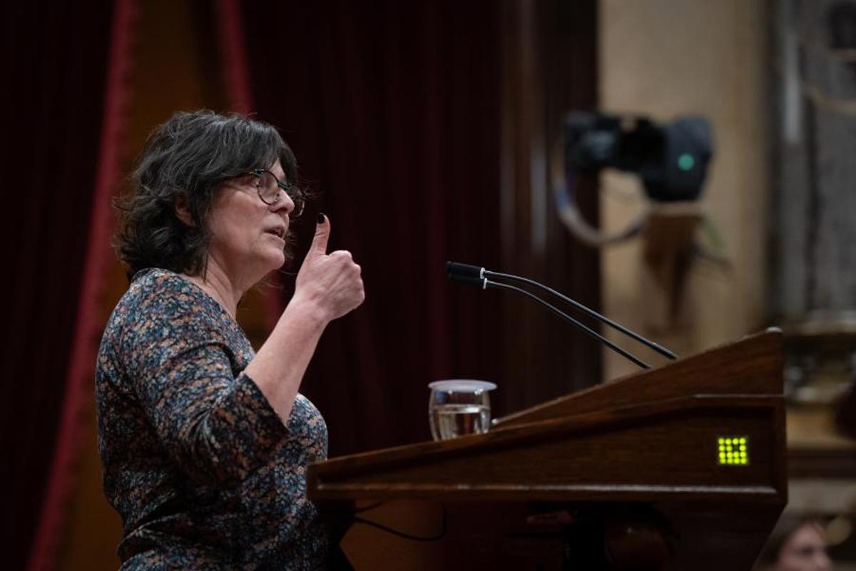 La diputada de la CUP en el Parlament Pilar Castillejo.
