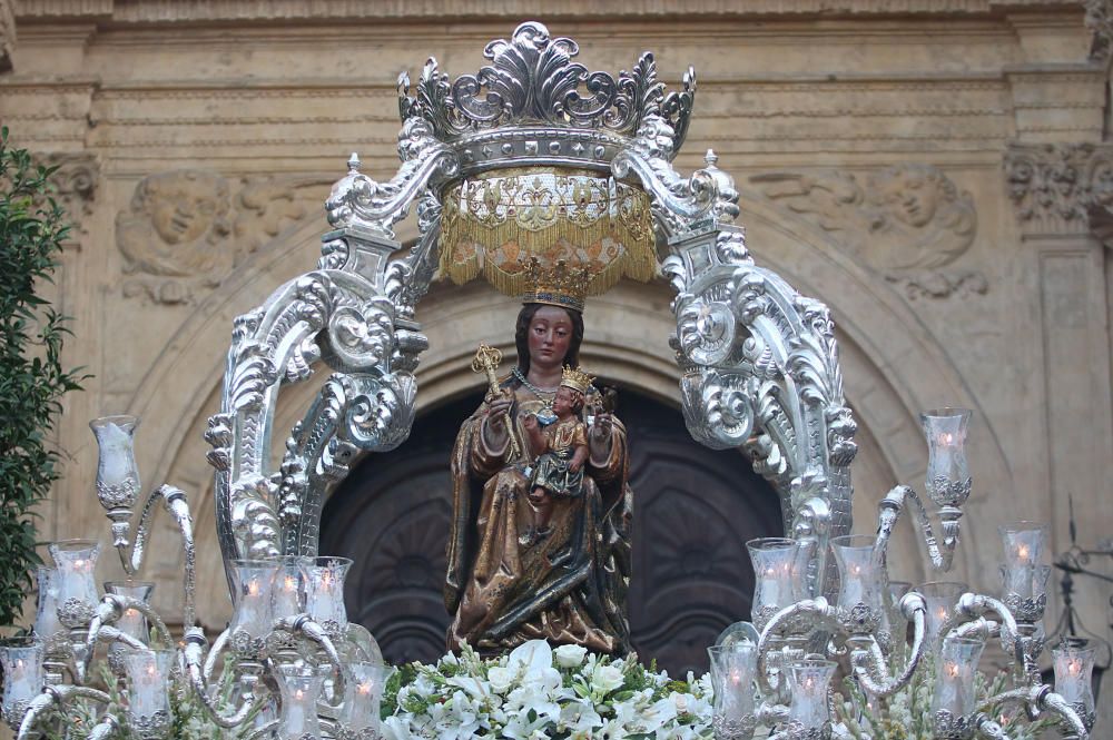 Procesión de la Virgen de la Victoria en Málaga