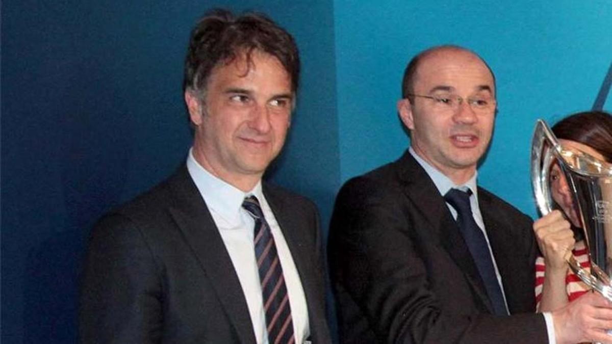 Michele Uva (izquierda), nuevo vicepresidente de la UEFA