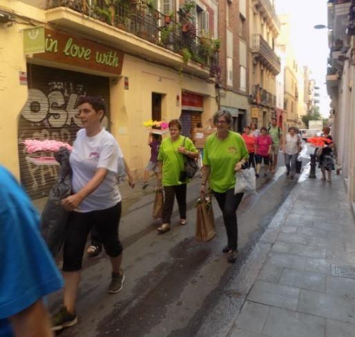 Les enramades de Sallent arriben a Gràcia