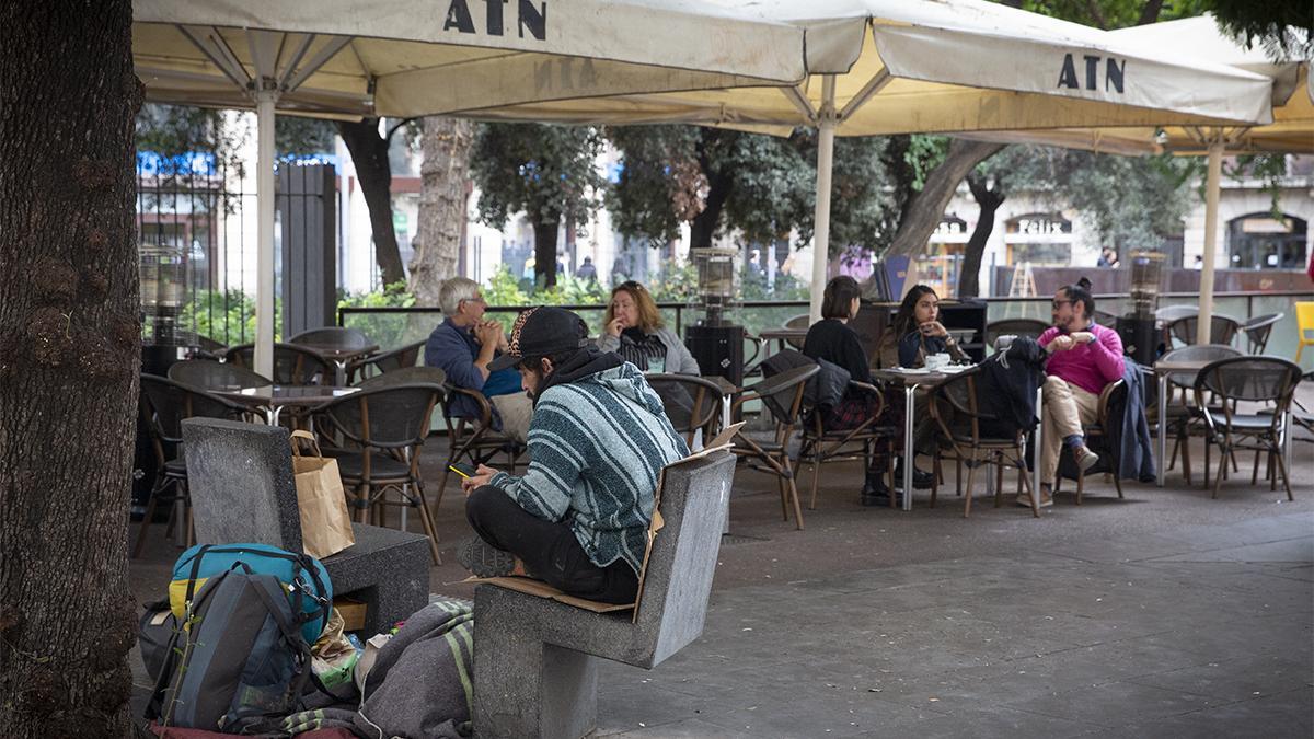 Terrazas en Ciutat Vella.