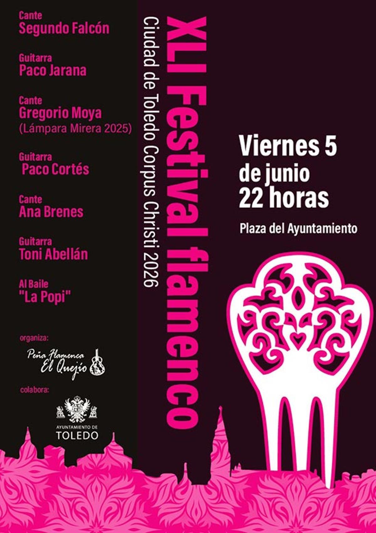 El Festival Flamenco Ciudad de Toledo volverá a ser una de las citas más esperadas del Corpus