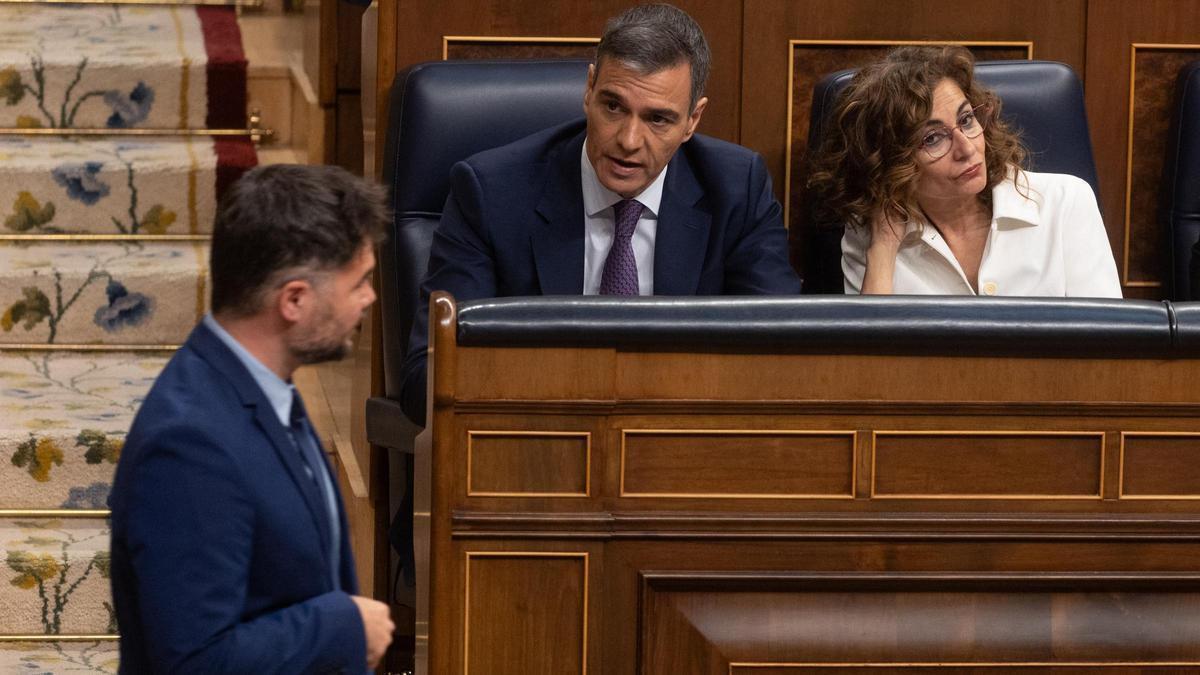 Rufián, tras la retirada de la Ley del Suelo: "las lentejas o las comes o las dejas es un mal negocio en política"