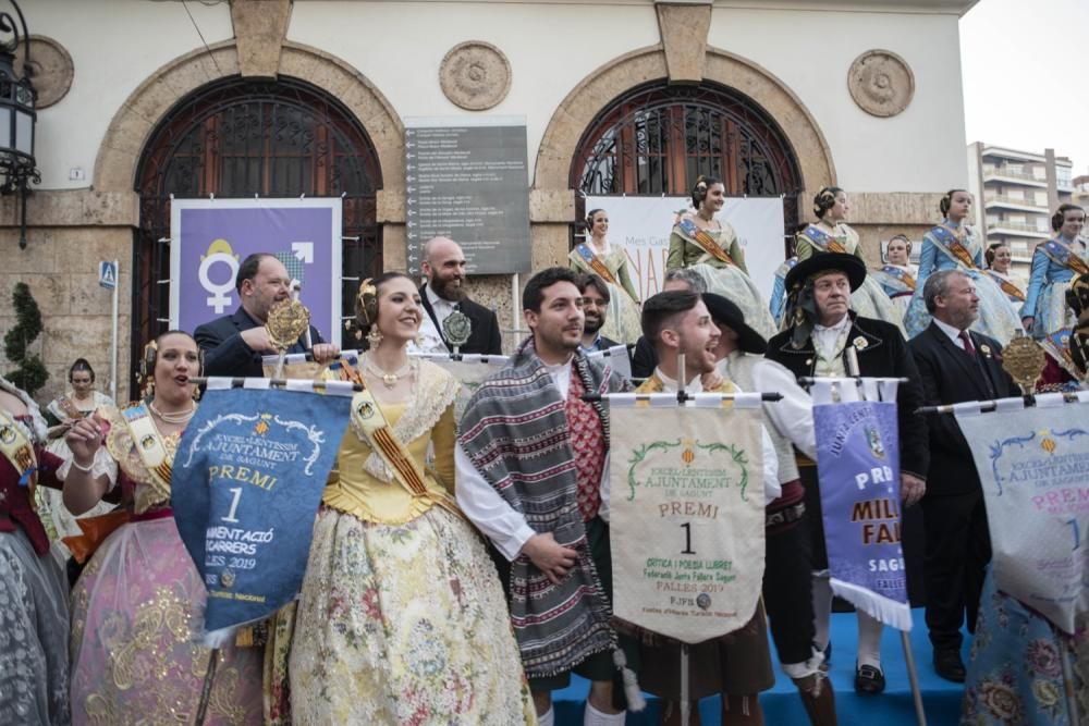 Premios a los monumentos falleros de Sagunt