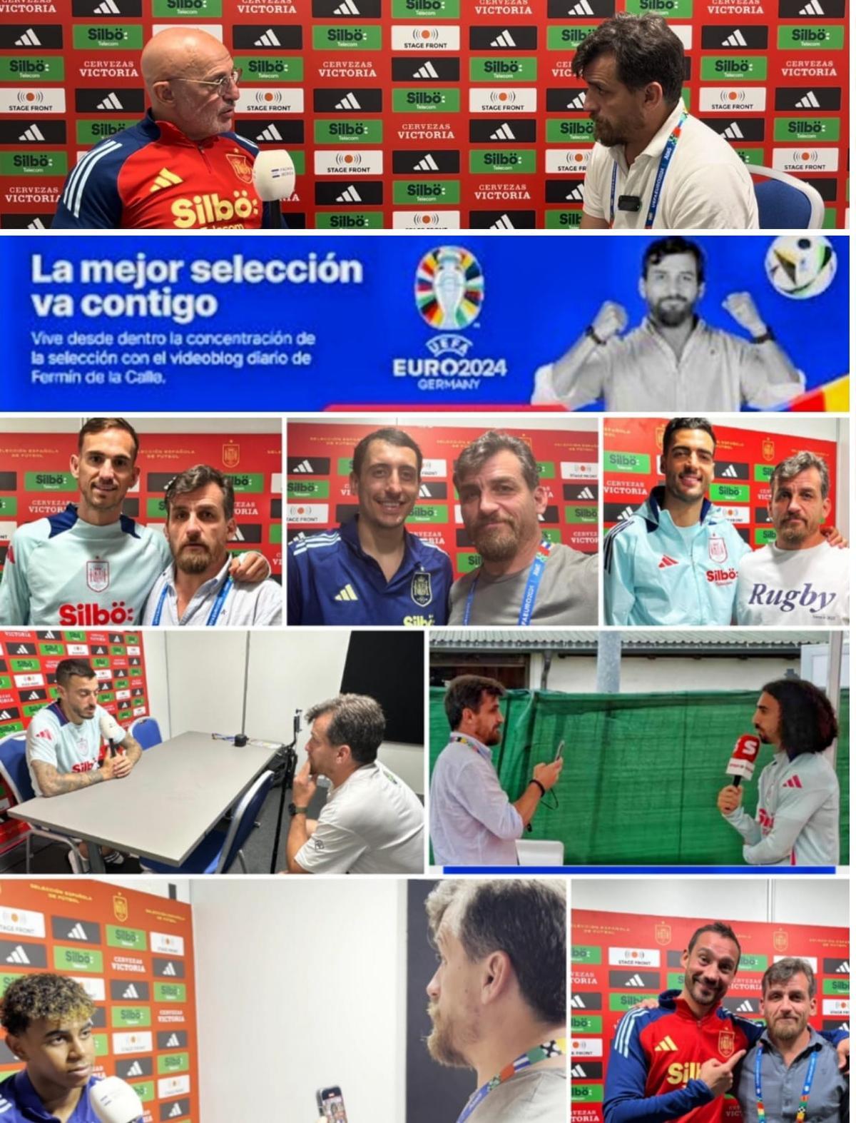 Los entrevistados en el 'Diario de la Eurocopa' de la selección española