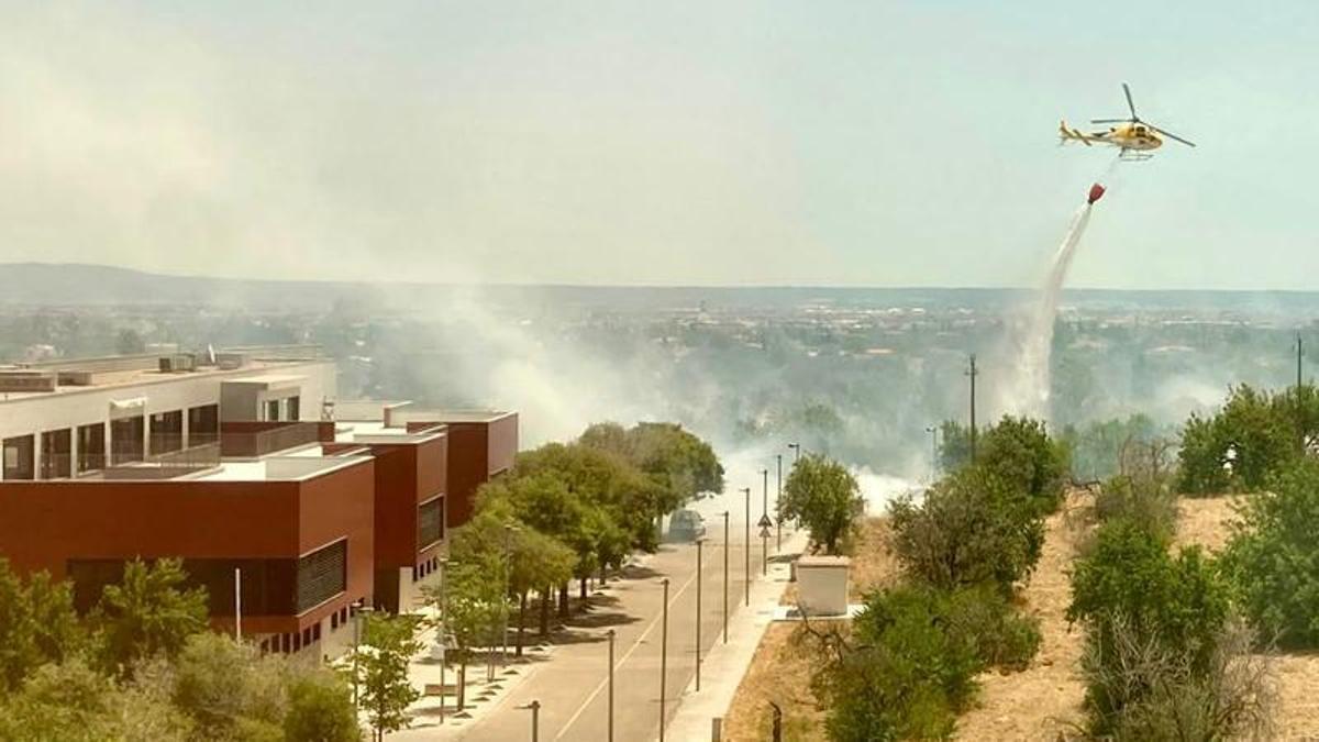 Un incendio en las inmediaciones del Parc Bit, ya estable, quema más de cuatro hectáreas de vegetación